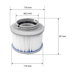 Filter for M-spa serien 2stk i kartong