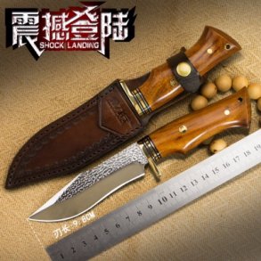 Kinesisk jaktkniv hy kvalitet, lr slire, handmade.